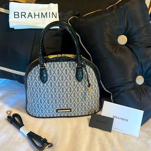 NWT Brahmin Black Harborlight Georgina